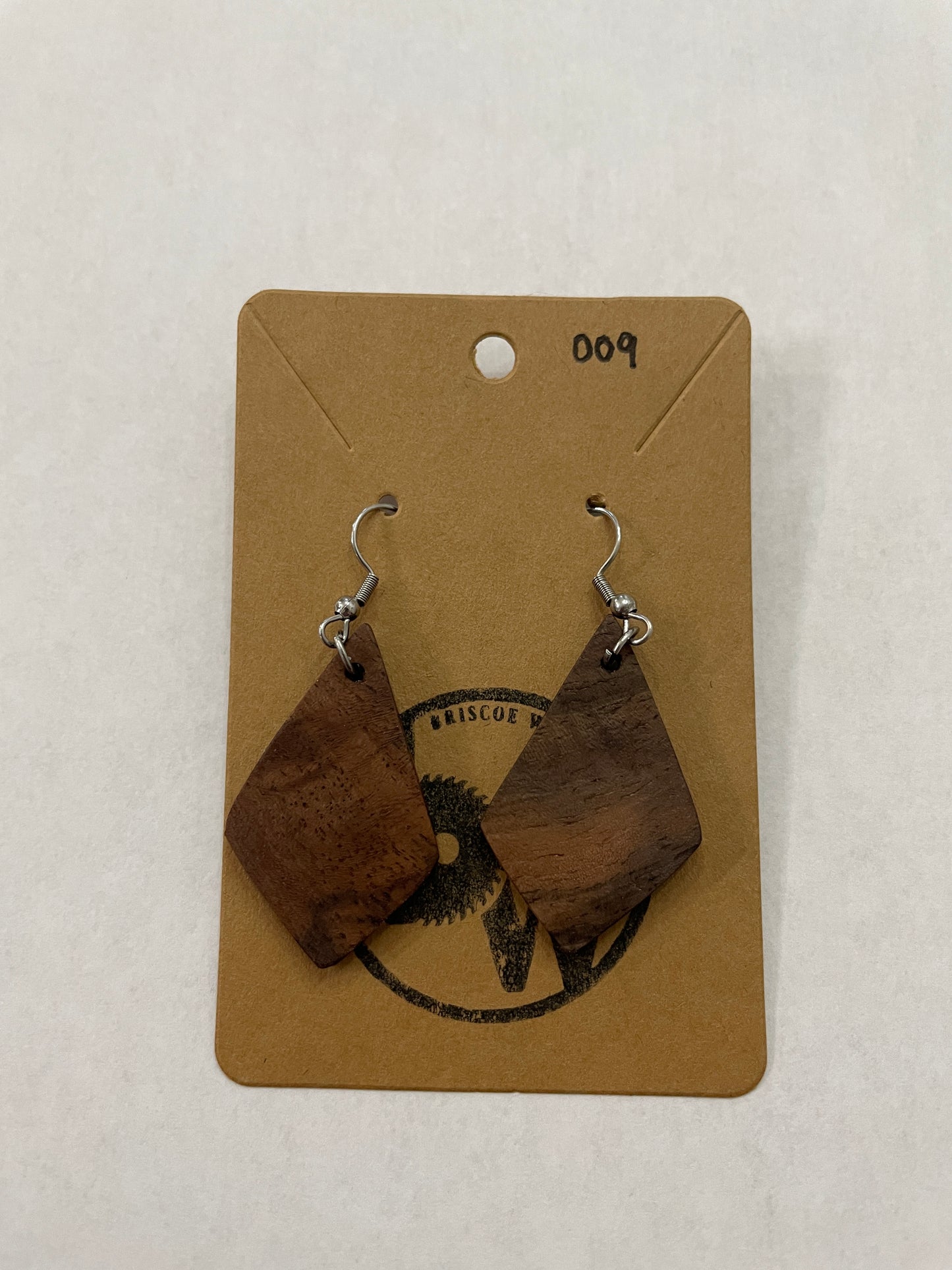 Epoxy/wood earrings