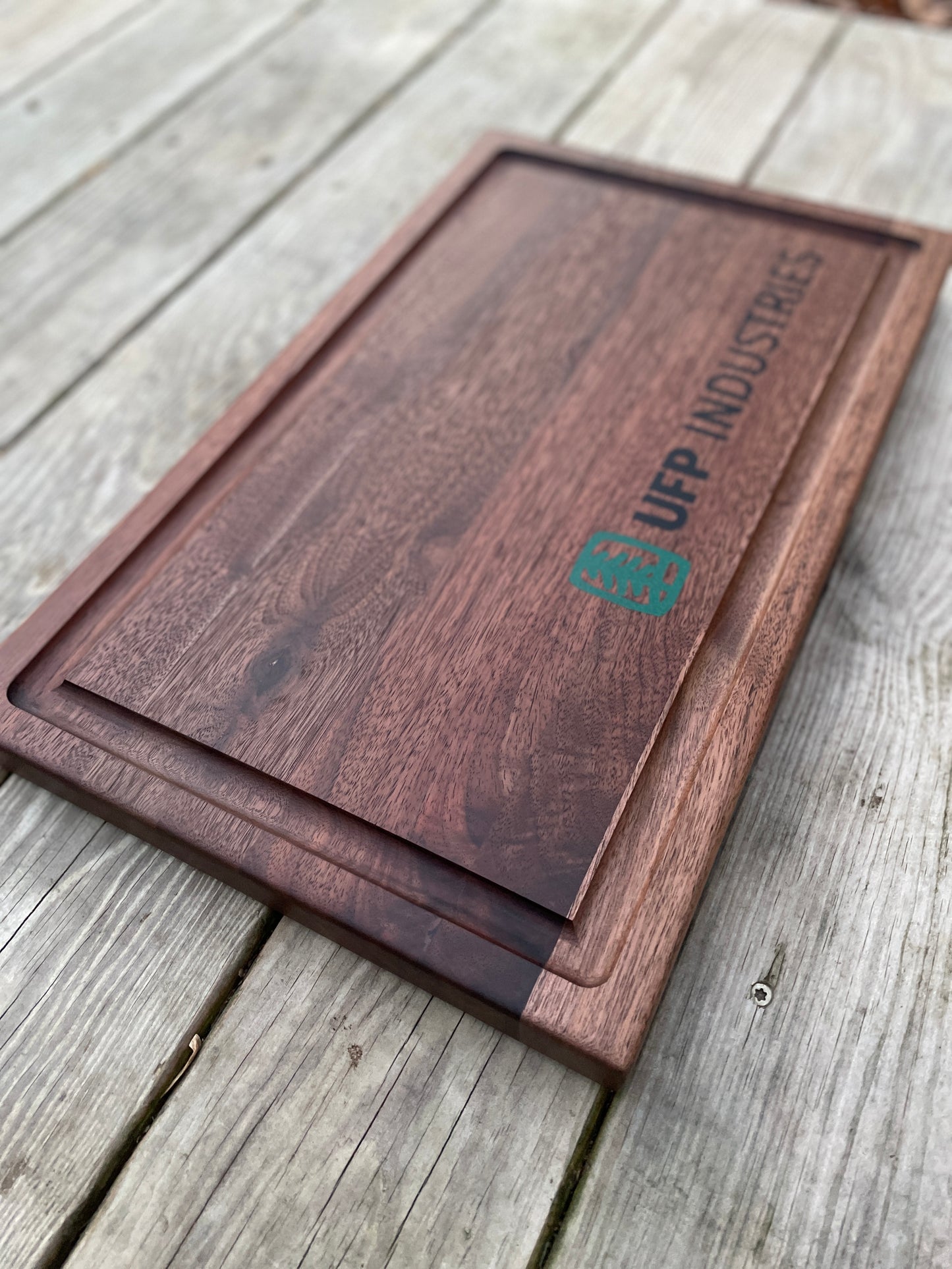 Walnut cutting board with juice grooves *Custom Pre-Order*