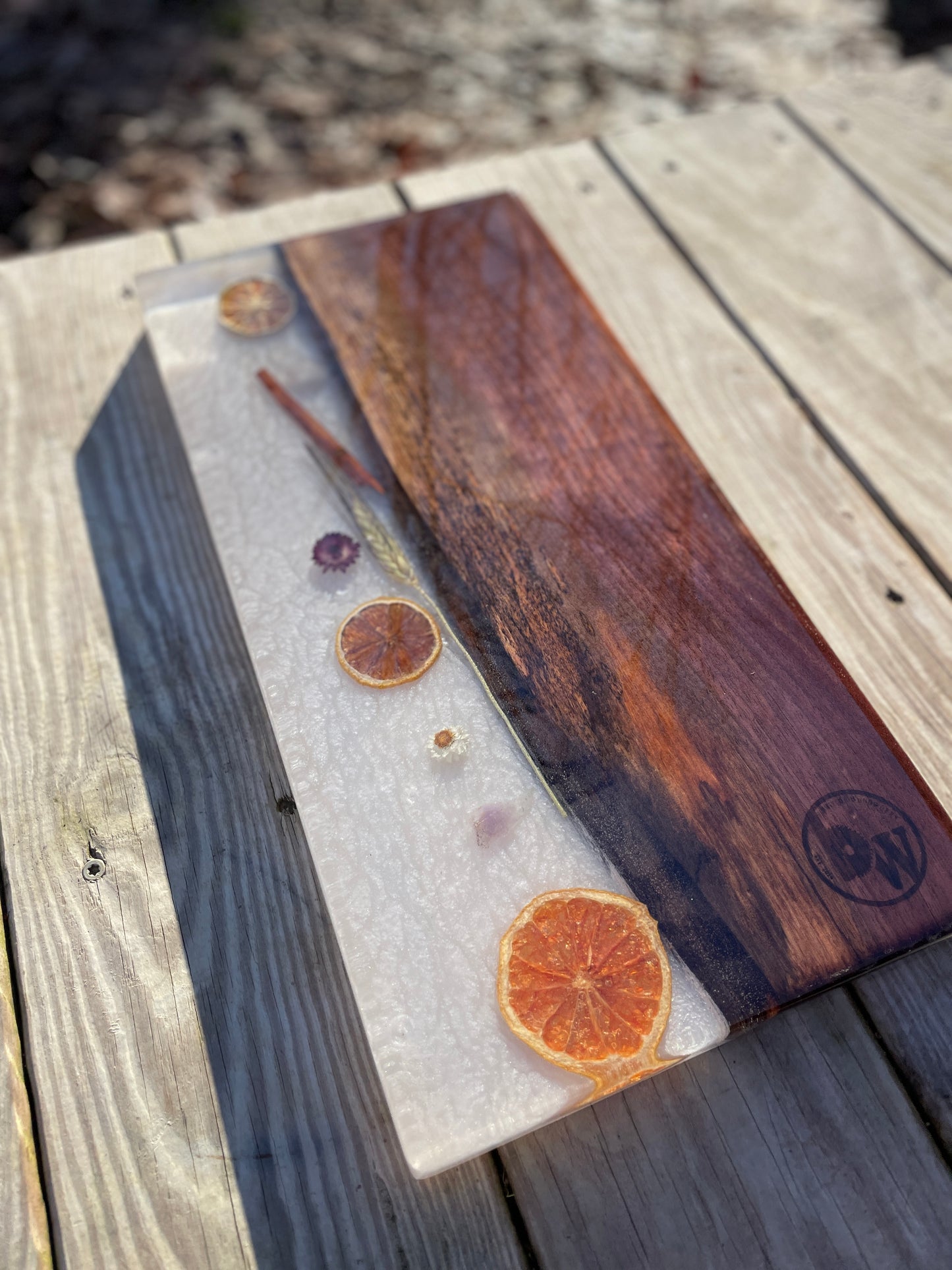 Pearl base with dried fruit and flower charcuterie board *pre-order*